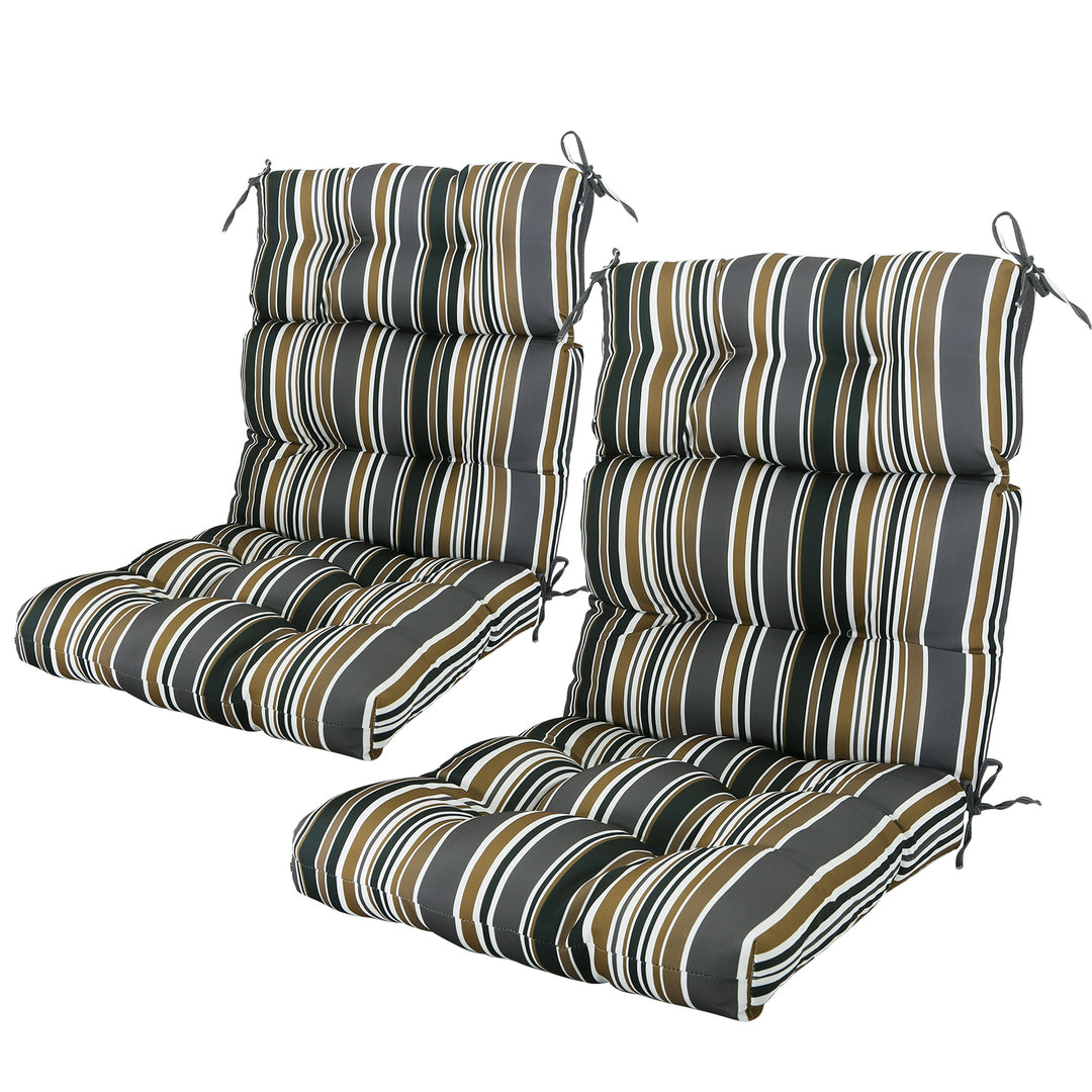 COOS BAY Outdoor Chair Cushions High Back 46x22 Inch, 2 Pack