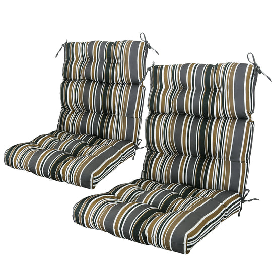 COOS BAY Outdoor Chair Cushions High Back 46x22 Inch, 2 Pack