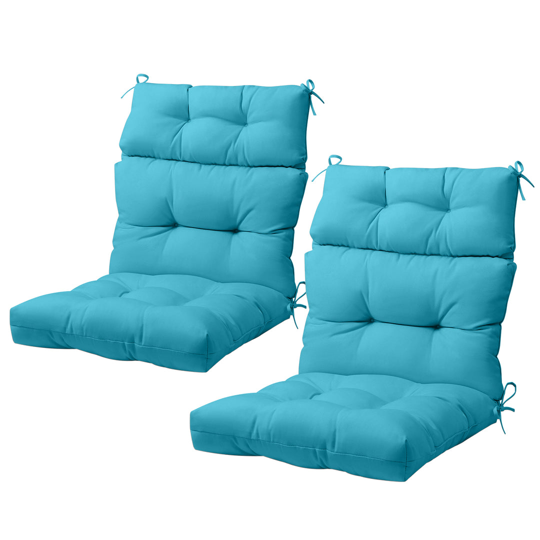 COOS BAY Outdoor Chair Cushions High Back 46x22 Inch, 2 Pack