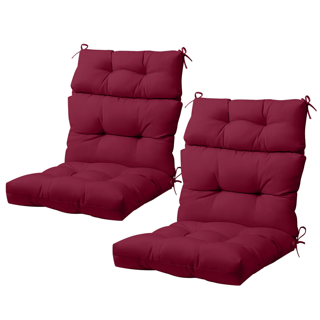 COOS BAY Outdoor Chair Cushions High Back 46x22 Inch, 2 Pack