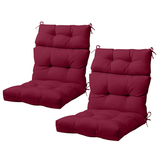 COOS BAY Outdoor Chair Cushions High Back 46x22 Inch, 2 Pack