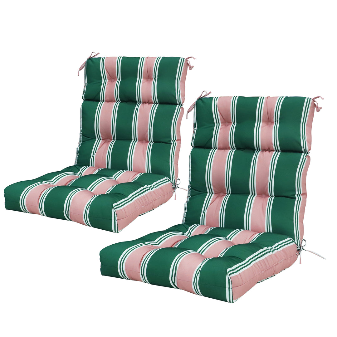 COOS BAY Outdoor Chair Cushions High Back 46x22 Inch, 2 Pack