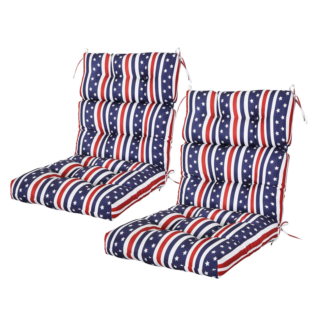 COOS BAY Outdoor Chair Cushions High Back 46x22 Inch, 2 Pack