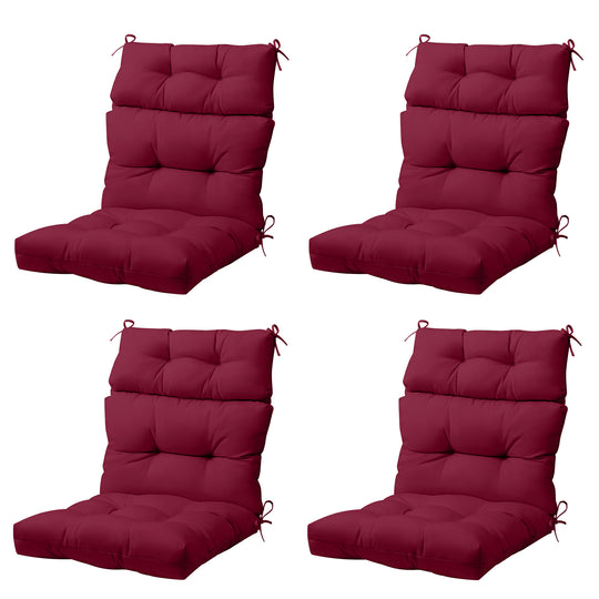 COOS BAY Outdoor Chair Cushions High Back 46x22 Inch, 4 Pack