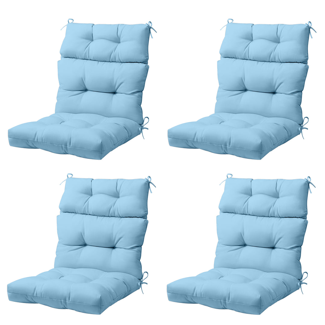 COOS BAY Outdoor Chair Cushions High Back 46x22 Inch, 4 Pack