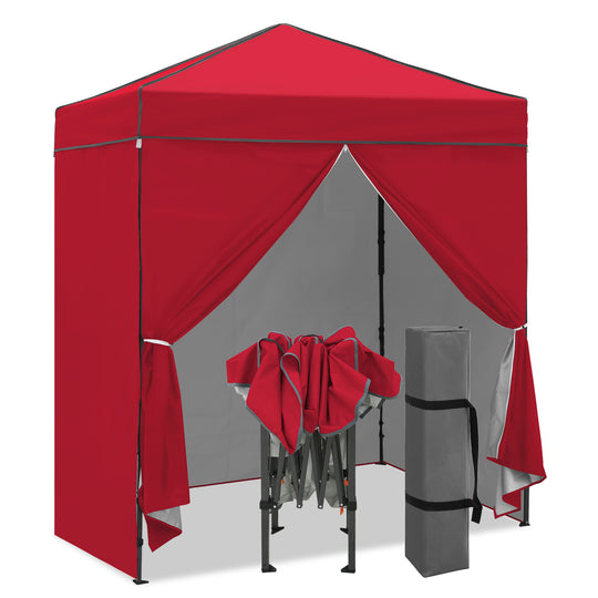 COOS BAY Pop Up Canopy Tent 6x4 with Four Removable Sun Walls