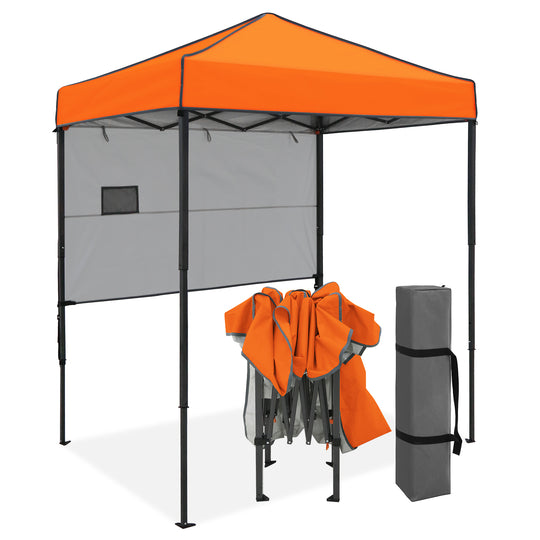 COOS BAY Pop Up Canopy Tent 6x4 with Adjustable Sun Wall