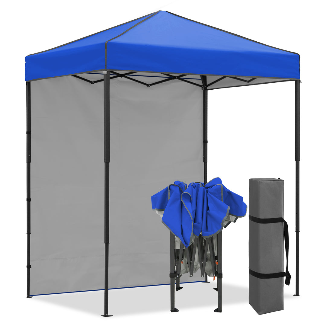 COOS BAY Pop Up Canopy Tent 6x4 with One Removable Sun Wall