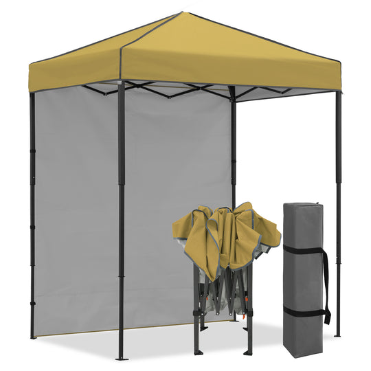 COOS BAY Pop Up Canopy Tent 6x4 with One Removable Sun Wall