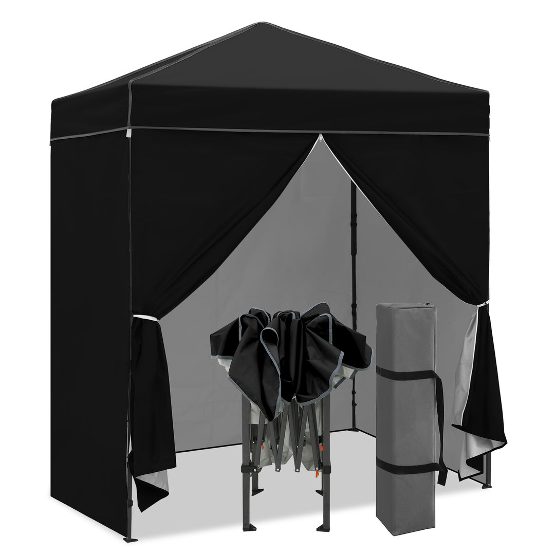 COOS BAY Pop Up Canopy Tent 6x4 with Four Removable Sun Walls