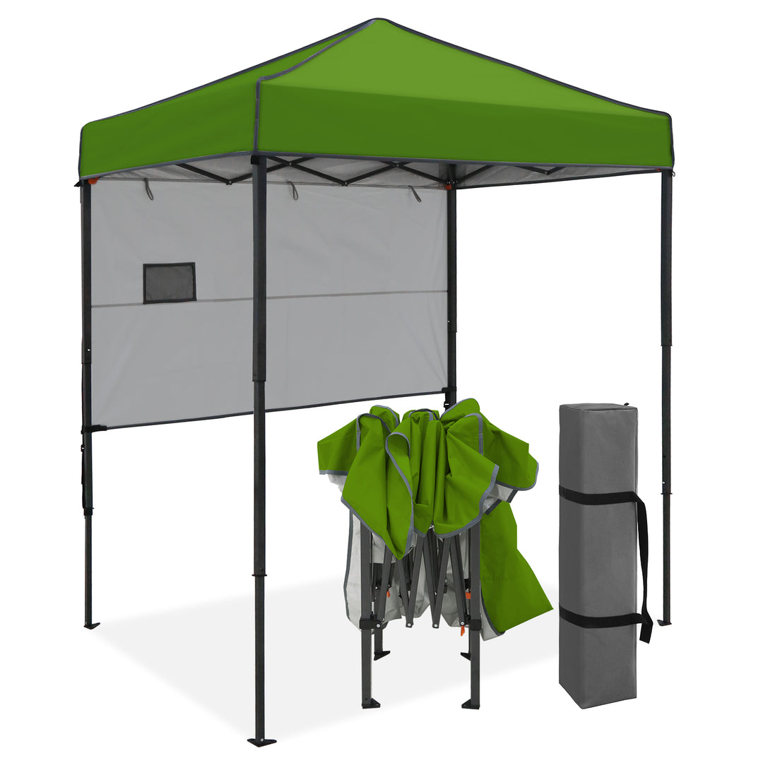 COOS BAY Pop Up Canopy Tent 6x4 with Adjustable Sun Wall