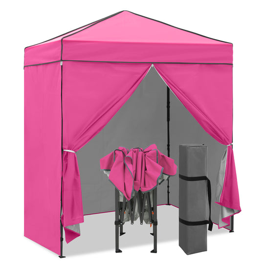 COOS BAY Pop Up Canopy Tent 6x4 with Four Removable Sun Walls