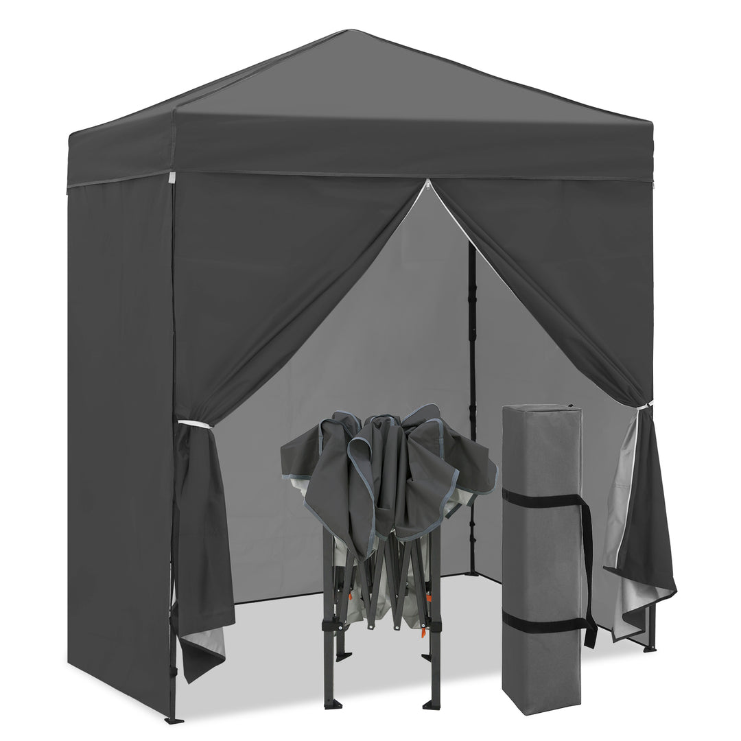 COOS BAY Pop Up Canopy Tent 6x4 with Four Removable Sun Walls