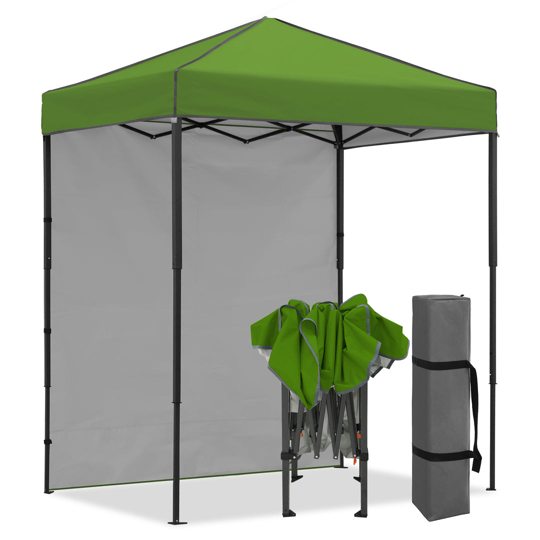 COOS BAY Pop Up Canopy Tent 6x4 with One Removable Sun Wall