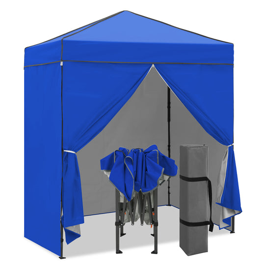 COOS BAY Pop Up Canopy Tent 6x4 with Four Removable Sun Walls