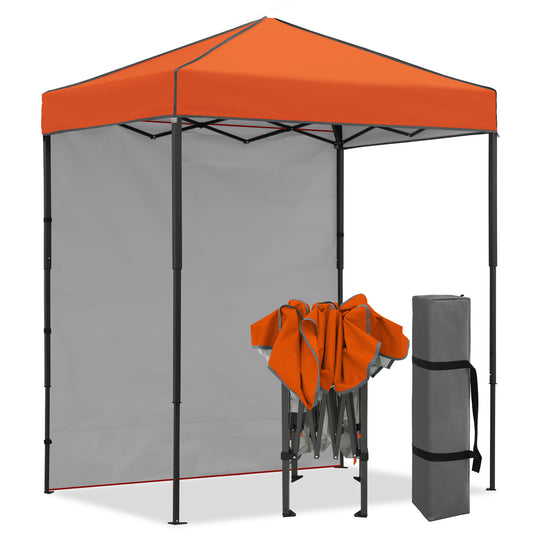 COOS BAY Pop Up Canopy Tent 6x4 with One Removable Sun Wall