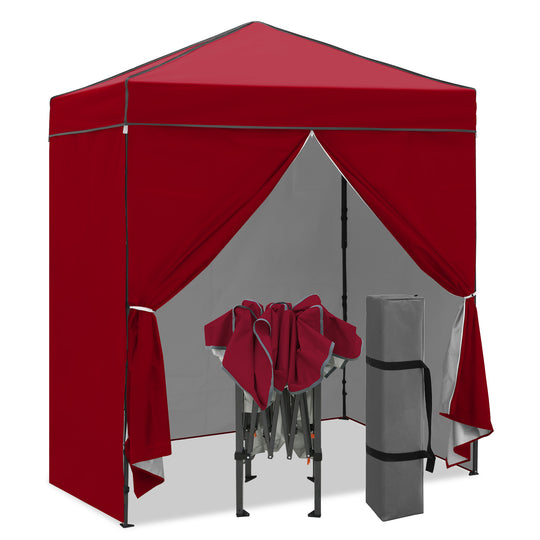 COOS BAY Pop Up Canopy Tent 6x4 with Four Removable Sun Walls