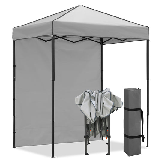 COOS BAY Pop Up Canopy Tent 6x4 with One Removable Sun Wall