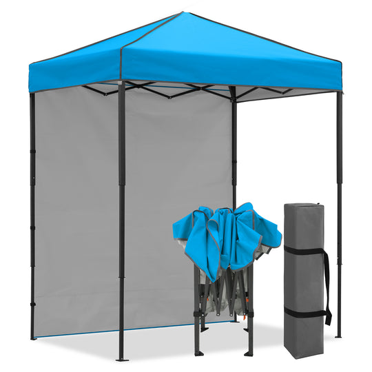 COOS BAY Pop Up Canopy Tent 6x4 with One Removable Sun Wall