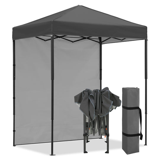 COOS BAY Pop Up Canopy Tent 6x4 with One Removable Sun Wall