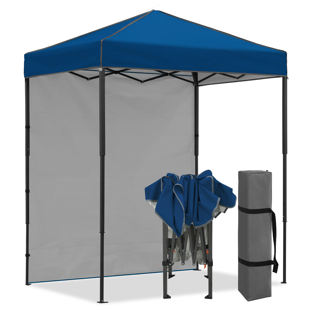 COOS BAY Pop Up Canopy Tent 6x4 with One Removable Sun Wall