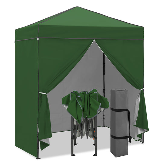 COOS BAY Pop Up Canopy Tent 6x4 with Four Removable Sun Walls