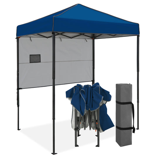 COOS BAY Pop Up Canopy Tent 6x4 with Adjustable Sun Wall