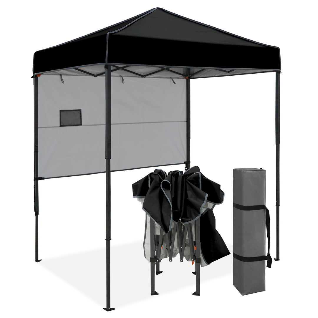 COOS BAY Pop Up Canopy Tent 6x4 with Adjustable Sun Wall