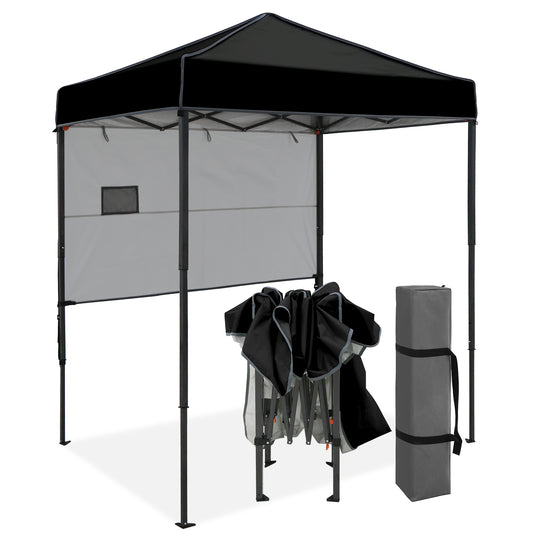 COOS BAY Pop Up Canopy Tent 6x4 with Adjustable Sun Wall
