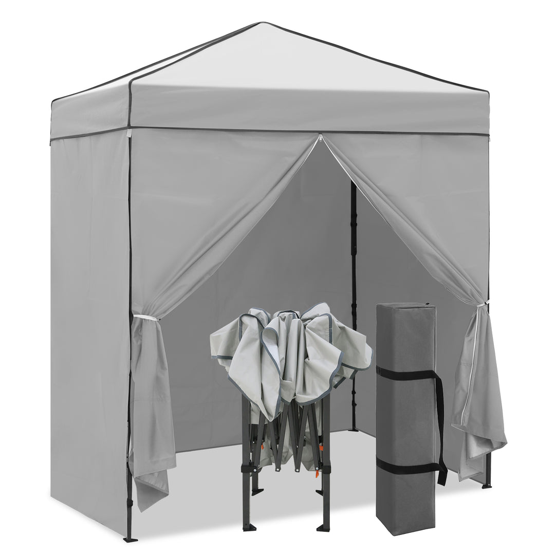 COOS BAY Pop Up Canopy Tent 6x4 with Four Removable Sun Walls