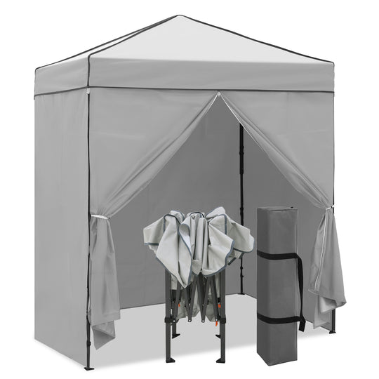 COOS BAY Pop Up Canopy Tent 6x4 with Four Removable Sun Walls