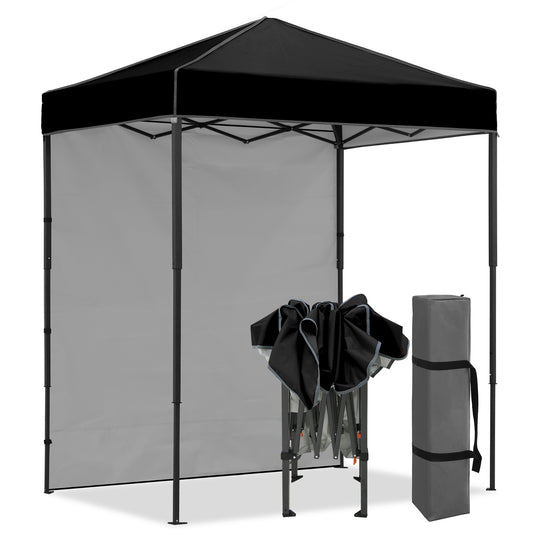 COOS BAY Pop Up Canopy Tent 6x4 with One Removable Sun Wall