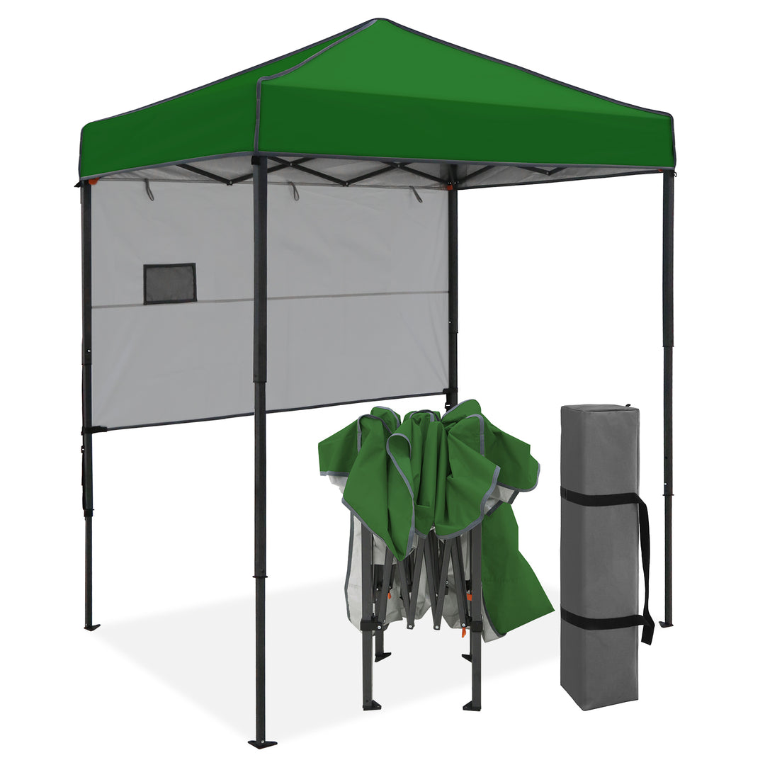 COOS BAY Pop Up Canopy Tent 6x4 with Adjustable Sun Wall