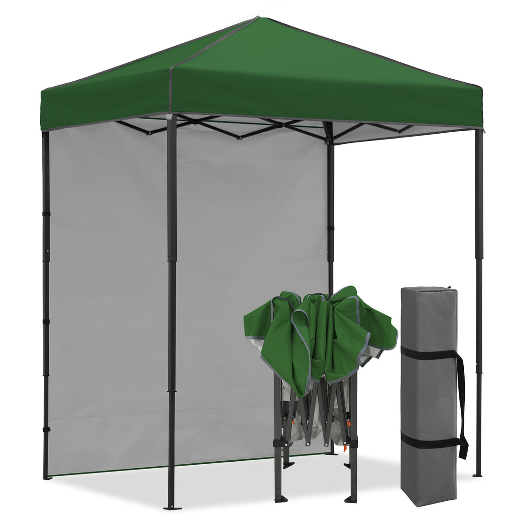 COOS BAY Pop Up Canopy Tent 6x4 with One Removable Sun Wall