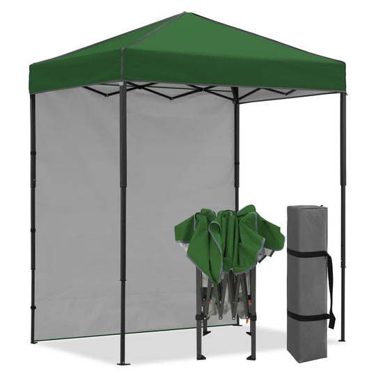 COOS BAY Pop Up Canopy Tent 6x4 with One Removable Sun Wall