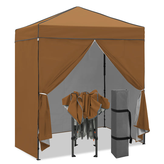 COOS BAY Pop Up Canopy Tent 6x4 with Four Removable Sun Walls