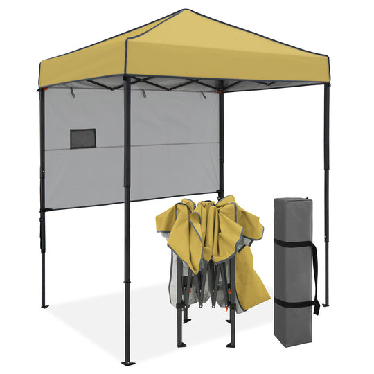 COOS BAY Pop Up Canopy Tent 6x4 with Adjustable Sun Wall