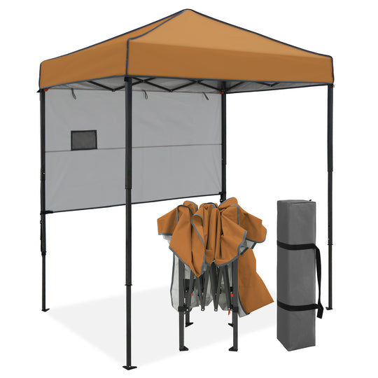 COOS BAY Pop Up Canopy Tent 6x4 with Adjustable Sun Wall