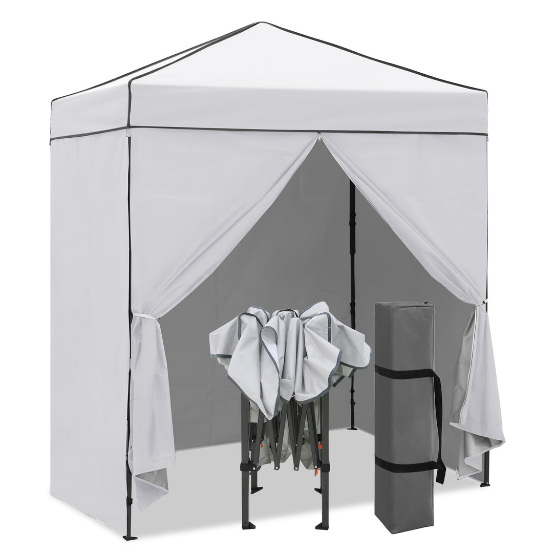 COOS BAY Pop Up Canopy Tent 6x4 with Four Removable Sun Walls