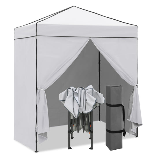 COOS BAY Pop Up Canopy Tent 6x4 with Four Removable Sun Walls