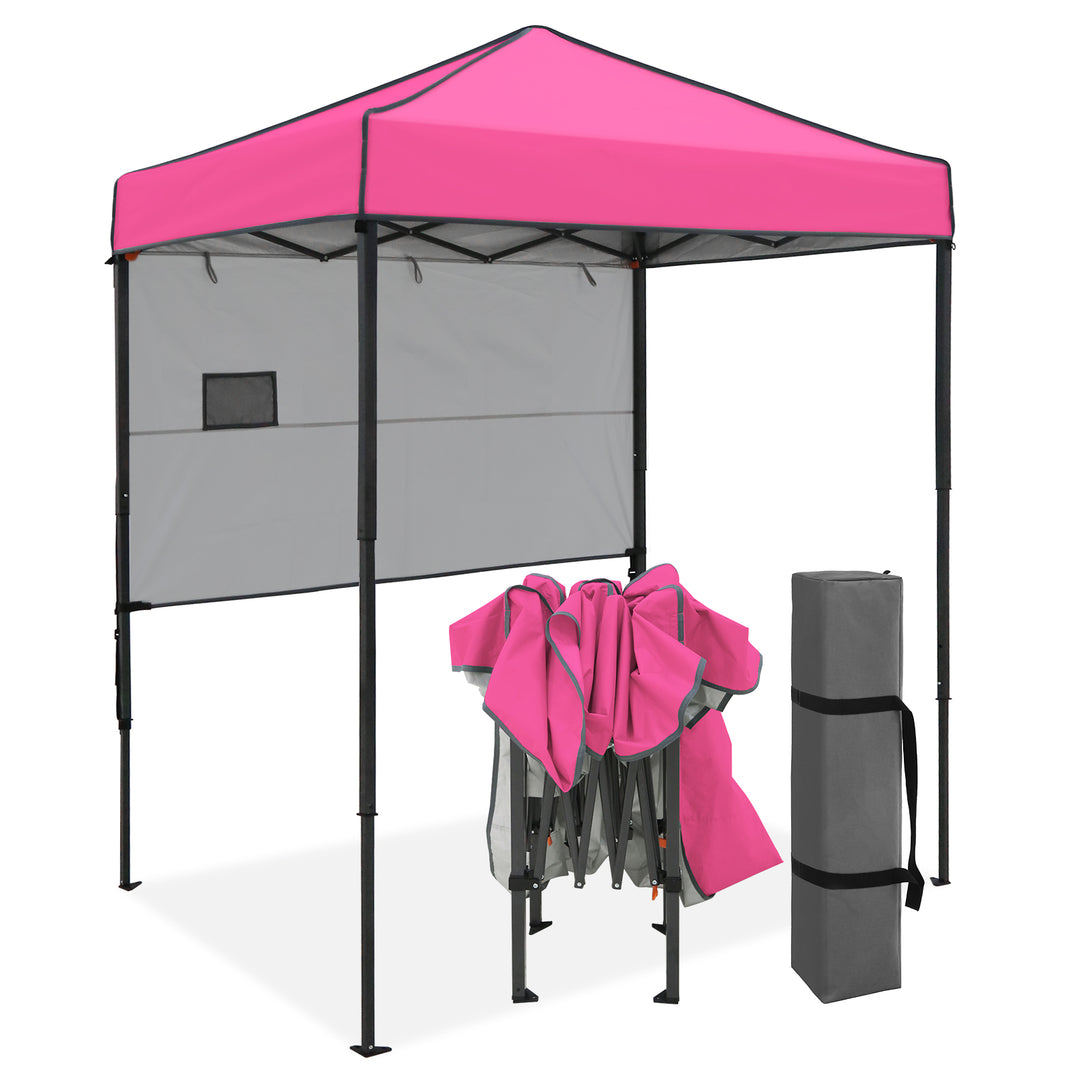 COOS BAY Pop Up Canopy Tent 6x4 with Adjustable Sun Wall
