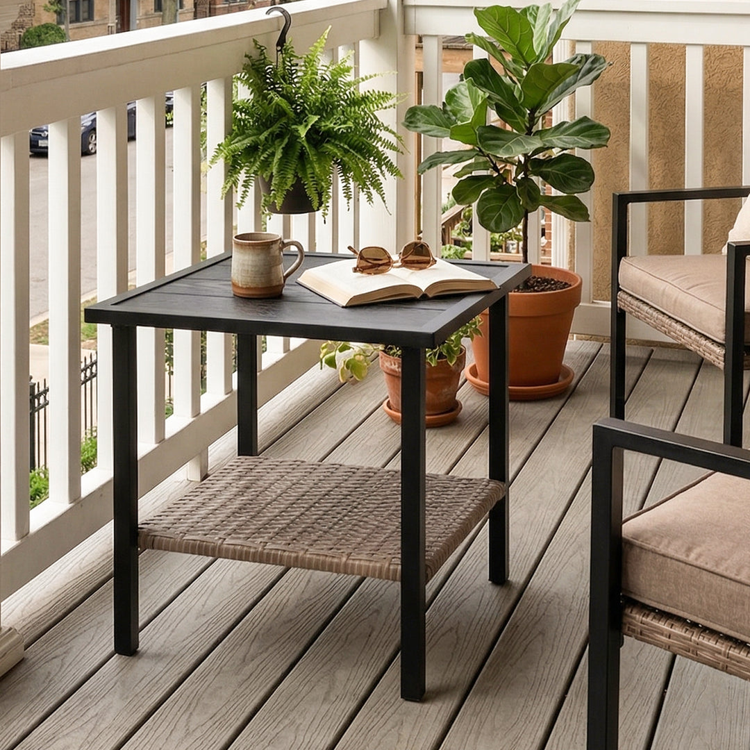 COOS BAY Sunset Haven Outdoor Patio Side Table/Coffee Table