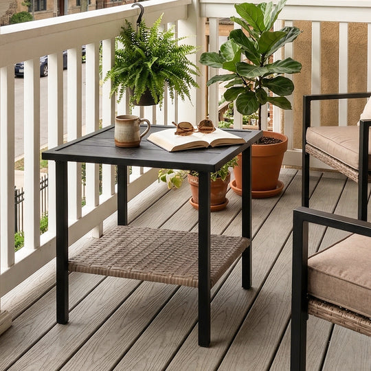 COOS BAY Sunset Haven Outdoor Patio Side Table/Coffee Table