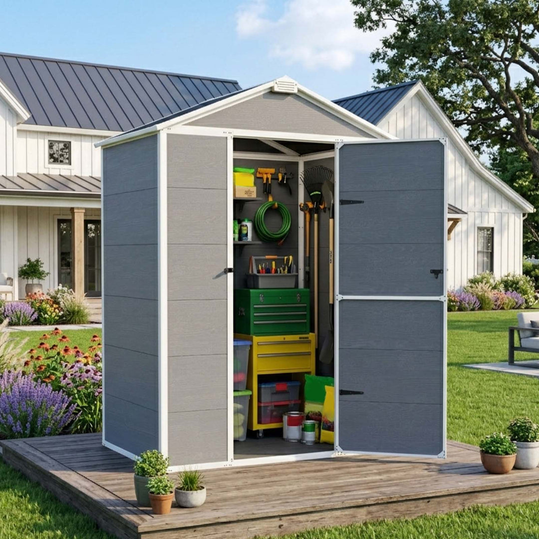 COOS BAY 5x3/6x4/8x6/8x8 Outdoor Storage Shed