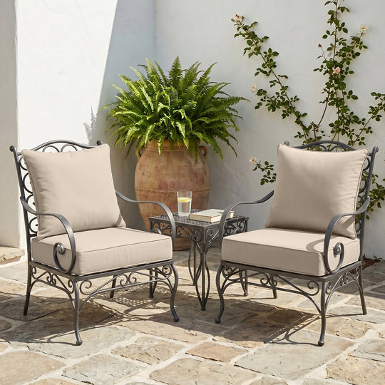 COOS BAY Deep Seat Patio Chair Cushions, 2 Pack