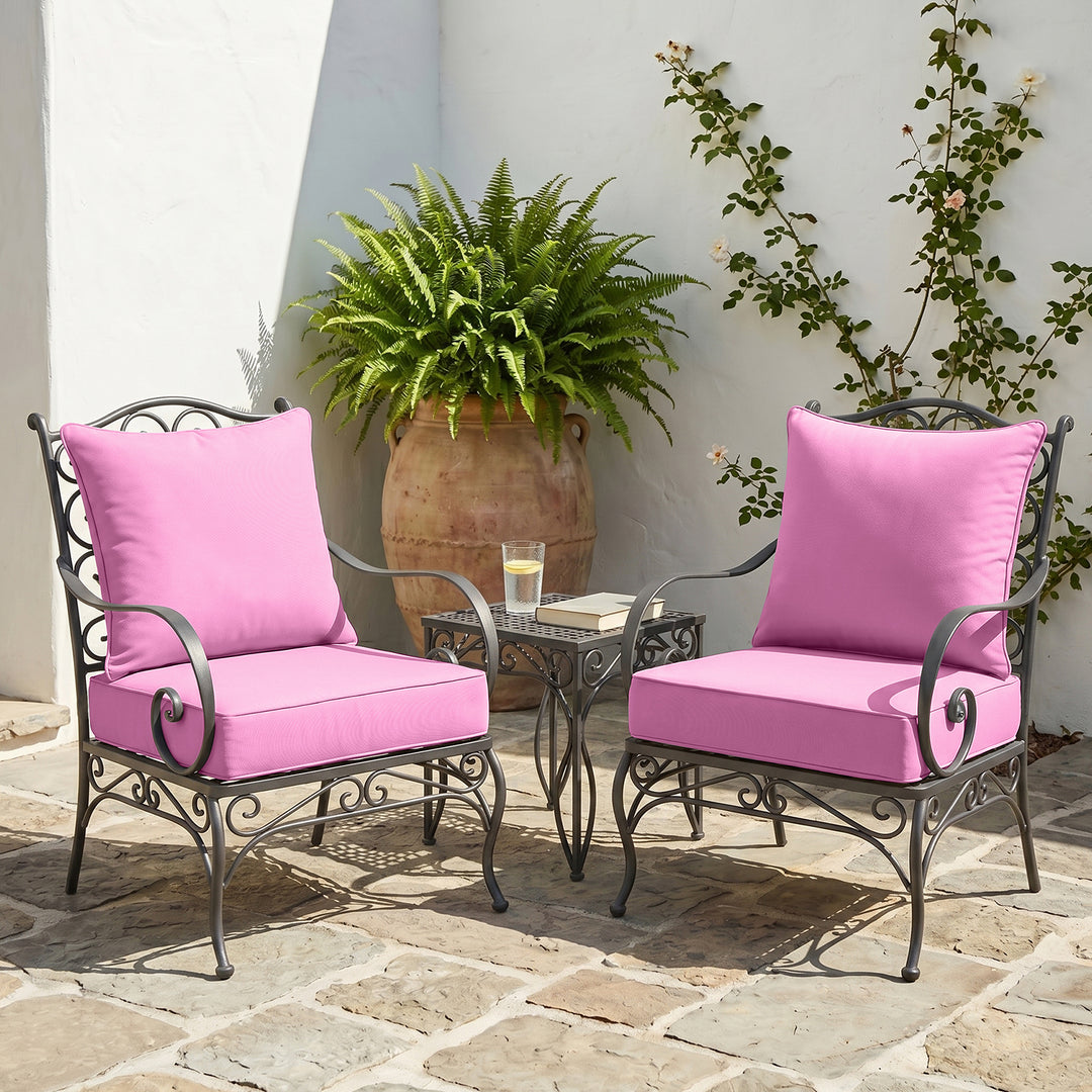 COOS BAY Deep Seat Patio Chair Cushions, 2 Pack