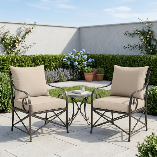 COOS BAY Deep Seat Patio Chair Cushions, 4 Pack