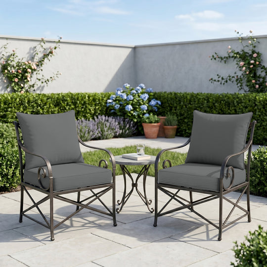COOS BAY Deep Seat Patio Chair Cushions, 4 Pack