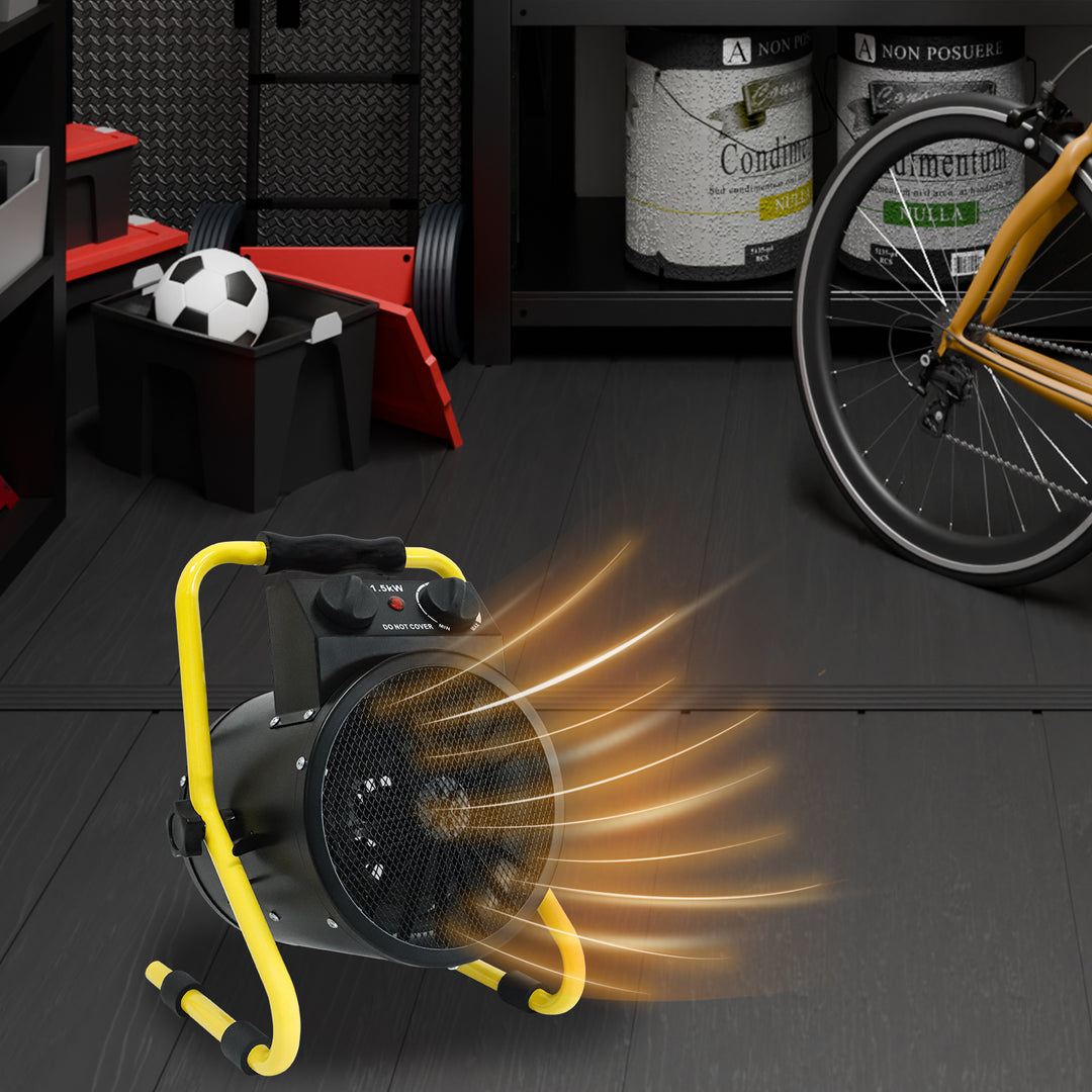 COOS BAY 1500W Radiant Spot Heater, 1/2 Pack, Black