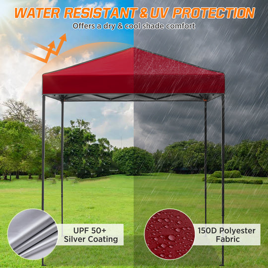 COOS BAY Pop Up Canopy Tent 6x4